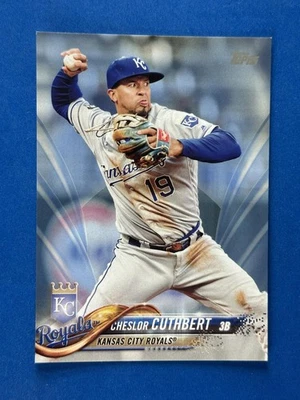 2018 Topps Father's Day Blue #72 Cheslor Cuthbert Kansas City Royals #/50 - Image 1 of 2