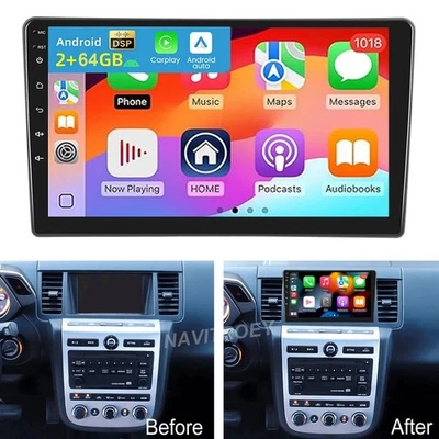 Radio estéreo para automóvil para Nissan Murano 2004-2008 Android 15 2+64 GB navegación Carplay Foto 1 de 4