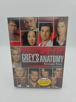 Grey's Anatomy Season 4 Expanded  Box Set DVD Brand New Fast Free Shipping  - Image 1 of 4