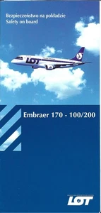 Safety Card - LOT - EMB 170 - 100 200 (Poland) (S4859) - Picture 1 of 1