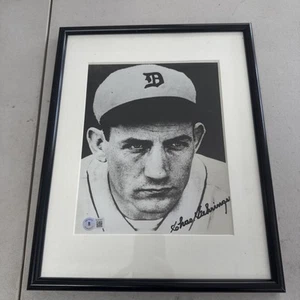 Foto autografa firmata Charles Charlie Chas Gehringer 11,5 x 14,5 incorniciata e opacizzata - Foto 1 di 4