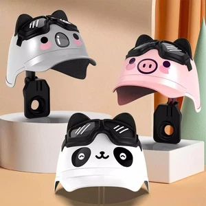 Small Helmet Rider Mobile Phone Holder Waterproof Sunshade Cartoon Motorcycle - Picture 1 of 34