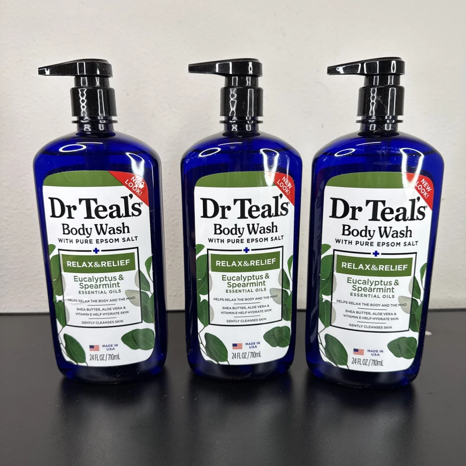 Dr. Teal's Relax & Relief With Eucalyptus Spearmint Ultra Moisturizing Body Wash 24 Oz Pump