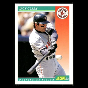 Tarjeta de béisbol Jack Clark #318 1992 Score Boston Red Sox MLB - Imagen 1 de 3