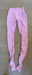 Alo Yoga Leggings High Rise Seamless Stretch Scrunch Pink Size XS - Picture 1 of 3