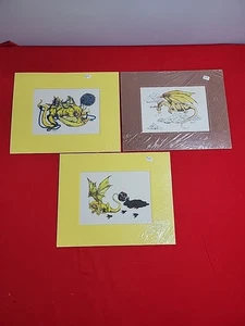 Drei Drachen Drucke von N. Kolar 1981 - Bild 1 von 6