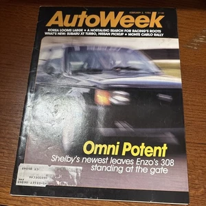 VTG Autoweek 1986 Omni Potent Carroll Shelby The Monte Henri Toivonen Lancia S4 - Picture 1 of 9