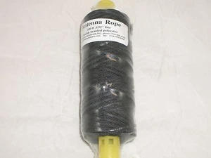 CUERDA DE ANTENA 100FT 3/32 "CUERDA DE POLIÉSTER TRENZADA DOBLE NEGRA PARA ALAMBRE DIPOLO - Imagen 1 de 1