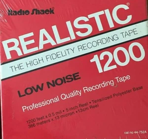 Radio Shack Realistic LN Reel to Reel Tape, TP, 7" Reel, 3600 ft. - Picture 1 of 3