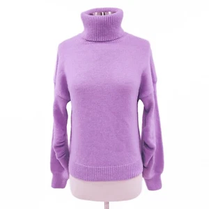 ALC Pullover Pulli Wolle Damen XS Lavendel Lila Rollkragen Grobstrick - Bild 1 von 14