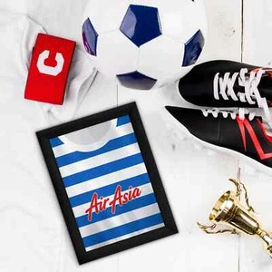 Personalised The Hoops 2015 Home Shirt | Retro Metal Sign Plaque | Frame Options - Picture 1 of 14
