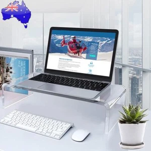 Acrylic Monitor Stand Laptop Stand Riser Desk Clear Computer Monitor Stand - Afbeelding 1 van 10