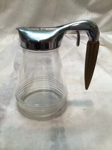 Vintage MCM Glass Syrup & Batter Dispenser Bakelite Bullet Handle Federal Tool - Picture 1 of 5
