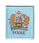 Scout Badge UK - District - Poole - White Back (BX560)