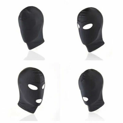 THE RUBBER PLANTATION ™ Fetish Spandex Mask Open Mouth Hood Gimp Face Head Bondage Adult Gimp Mask BDSM