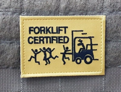 Fork List Certified Military Veteran Gelsoft Airsoft Morale Patch - image 1 of 2
