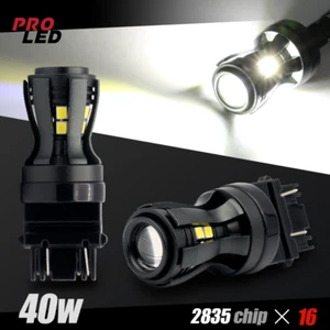 2X Xenon White Turn Signal Blinker Corner Backup LED Lights bulbs 3157 3156 - Picture 1 of 6