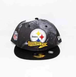 Pittsburgh Steelers New Era 9Fifty Retro Dye Black SnapBack Adjustable Hat - Picture 1 of 7