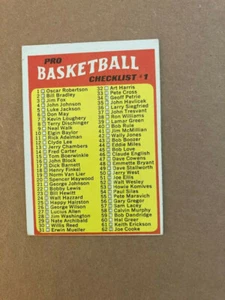 1971 TOPPS BASKETBALL #144 ABA MARKED CHECKLIST  - Picture 1 of 2