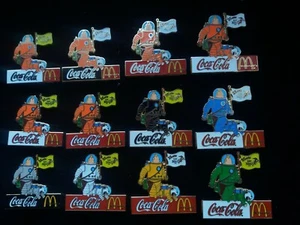 PIN TINTIN KUIFJE LUNE COCA COLA MCDONALDS ASTERIX - SERIE COMPLETE - Picture 1 of 1