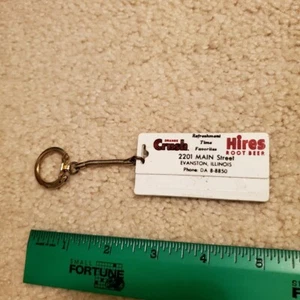 Vintage Orange Crush & Hires Root Beer Soda Clip Schlüsselanhänger Hartplastik Evanston - Bild 1 von 2