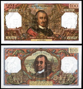 FRANCE 100 FRANCS (P149f) 1979 AUNC NO PINHOLES - Picture 1 of 1