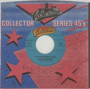 Marv Johnson-You've Got What It Takes/Move Two Mountains  New & Unplayed 45 MINT - Picture 1 of 4