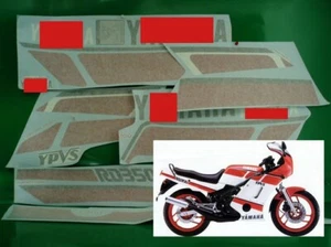 RD 350 1WT '86 '87 MOTORRAD WEISS SERIE AUFKLEBER SERIES STICKERS - Bild 1 von 1