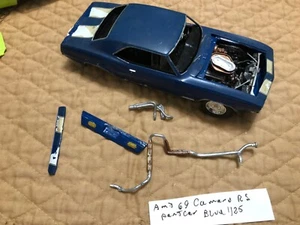 MPC  1/25 VINTAGE 1969 CAMRARO RS BUILDER/PARTS CAR BLUE USED CIRCA 1969 - Picture 1 of 8