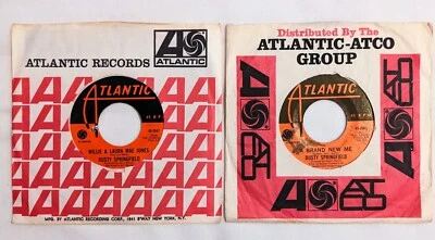 Dusty Springfield WILLIE & LAURA MAE JONES + BRAND NEW ME lot of two 45 RPM 7" - Image 1 of 4
