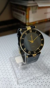 JB CHAMPION Vintage Women's Watch Leather Gold Tone Japan Quartz 30 mm - Picture 1 of 19