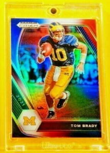 Prizm Red White Blue Tom Brady Patriots Legend Parallel Refractor Insert GOAT - Picture 1 of 2