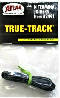 N Scale Atlas True Track 2491 Code 65 Terminal Joiners (1) Pair - Image 1 of 2