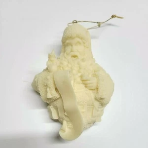 Adorno de Navidad Mark Klaus 1999 HSN Papá Noel HSN Doble Cara - Imagen 1 de 7