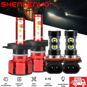 Combo LED Headlight Hi/Low Beam+Fog Light Bulbs Kit for Toyota Tacoma 2012-2015 - Foto 1 di 18