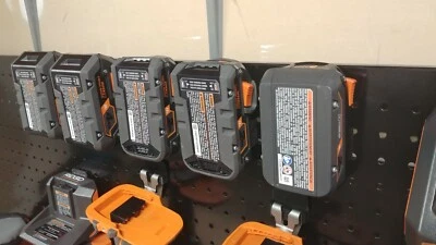 Tool Storage - Pegboard Mounted Ridgid 18v Battery Holder
