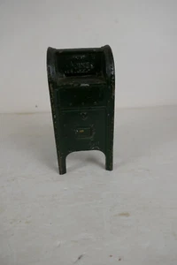 Vintage  Metal School House  SAVINGS BANK STILL BANK - Picture 1 of 7