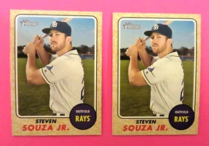 2 - 2017 Topps Heritage, Tampa Bay Rays - STEVEN SOUZA JR. - Picture 1 of 1