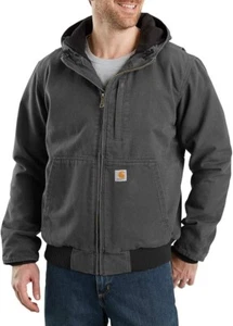 Giacca attiva Carhartt Full Swing vestibilità ampia foderata in pile anatra lavata GRANDE GRIGIO - Foto 1 di 6