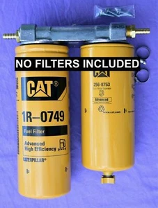 Duramax 6.6L Diesel Combustible Doble Montaje Remoto Para WS 256-8753 y 1R-0749 Sin Filtros - Imagen 1 de 7