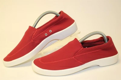 Sapato Feminino Arcopedico Granate Red Stretch Slip On NOVO Town J Flats 10.5 11 42 - Imagem 1 de 4