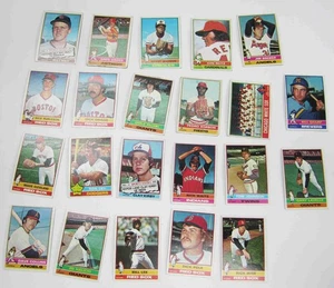 Lot of 22 1976 Topps Baseball Trading Cards Ron Cey Grant Jackson Sports Extra + - Picture 1 of 3