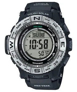 Casio Pro Trek Men's 53mm Tough Solar Atomic Resin Band Watch PRW3500-1 - Picture 1 of 8