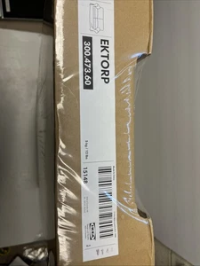 IKEA Ektorp 2 Seat Sofa Sleeper Slipcover 300.473.60 Not Loveseat Bleking White - Picture 1 of 2