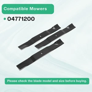 3pcs Replace Lawn Mower Blade For Ariens Gravely ZTX ZTXL IKON X XL 04771200 52" - Picture 1 of 19