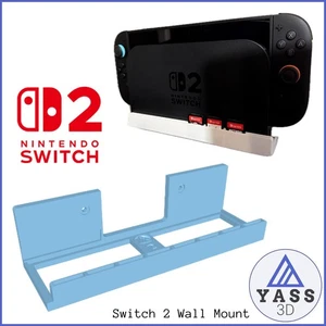 🎮Estante Pared Nintendo Switch Ranuras 8 Juegos Wall Mount - Switch 2 3D - Imagen 1 de 2