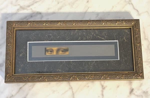 Vintage professionell gerahmter Druck Mona Lisa Augen von der Galerie Chattanooga OK - Bild 1 von 23