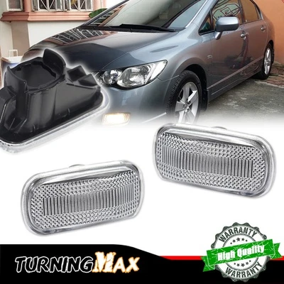 Carcasas de luz marcadora frontal con lente transparente para Honda/Acura RSX Integra Civic EP3 Foto 1 de 4