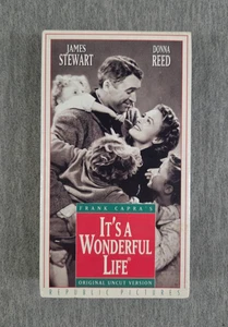 It's A Wonderful Life [1947] VHS 2000 Original Uncut Version James Stewart NEW - Imagen 1 de 6