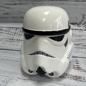 Star Wars Storm Trooper Head Ceramic Piggy Bank White Coin Jar Decor Lucasfilm - Picture 1 of 6